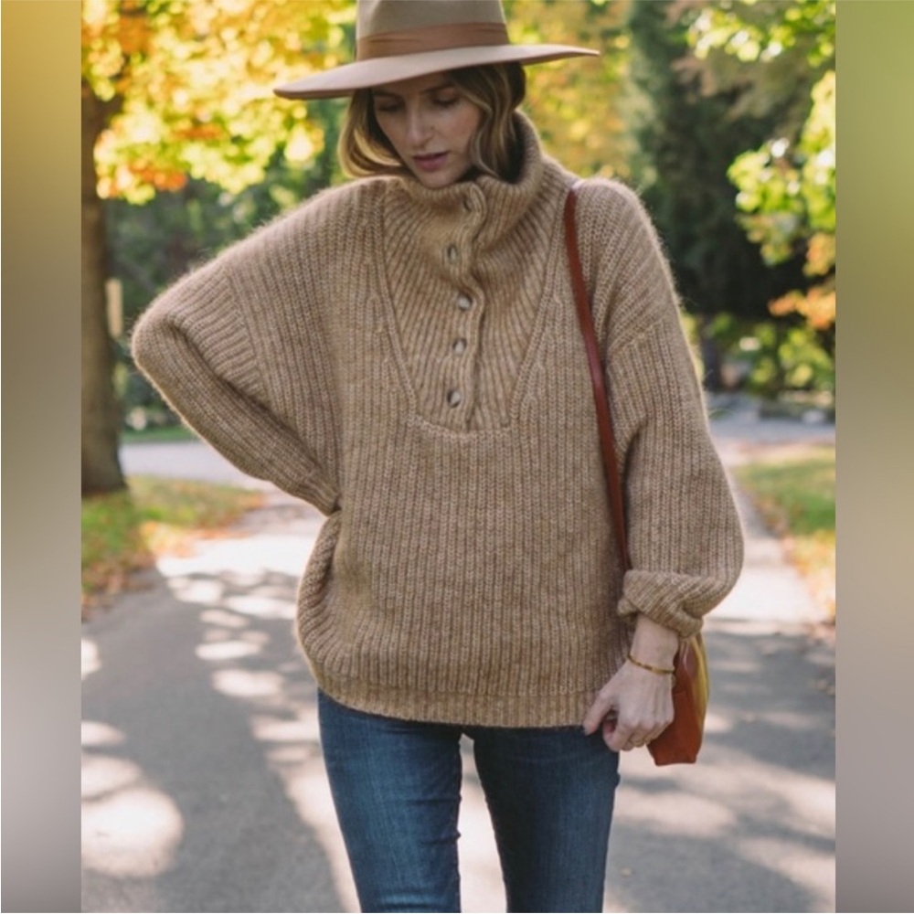 HATCH Collection | The Jo Sweater, Camel - Size 1 Maternity